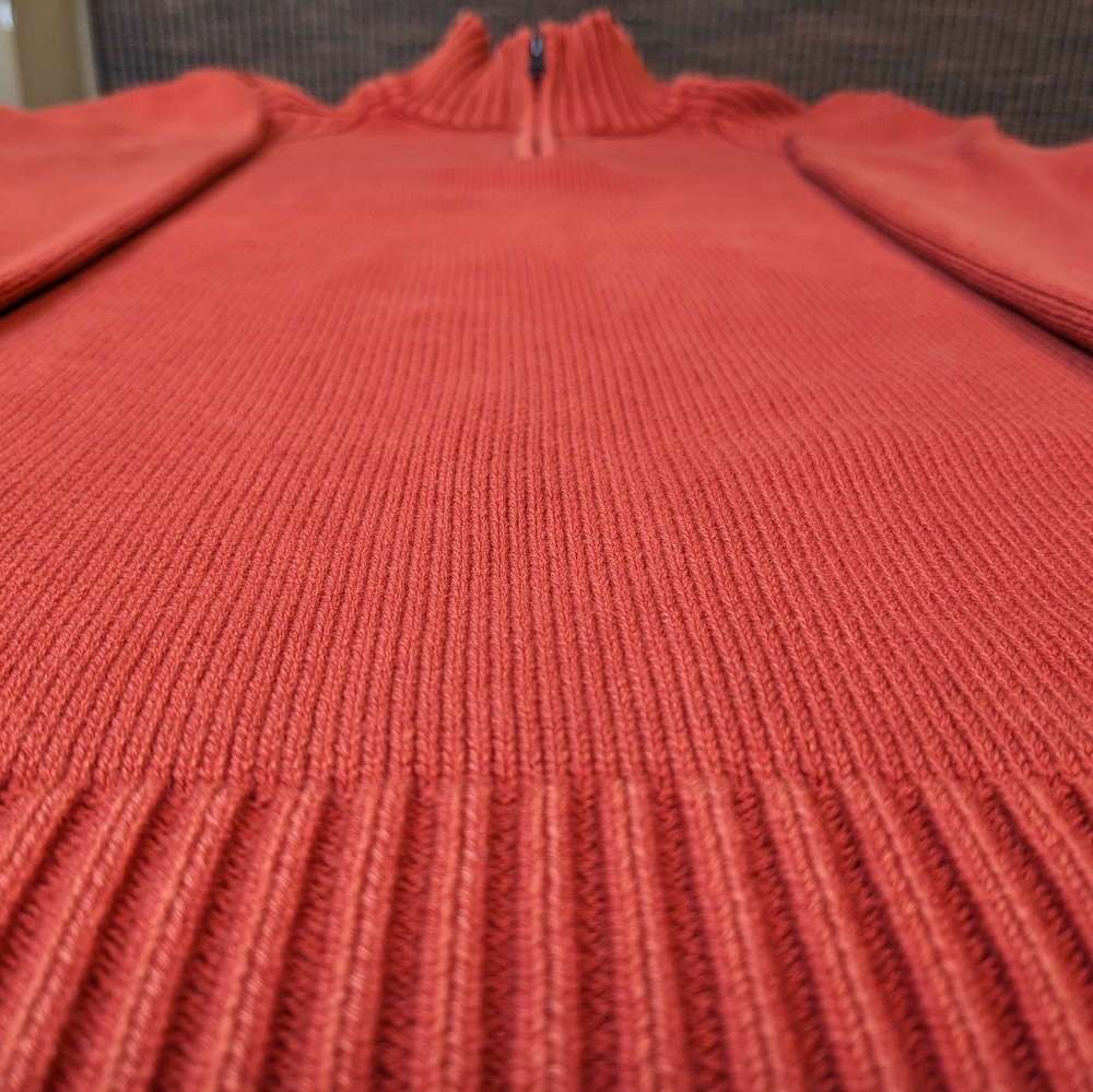 F/X Fusion Sweater 1/4 Zip-Up - Burnt Orange - Large